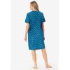 Dreams & Co. Plus Size Print Sleepshirt(Deep Teal Hearts)
