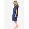 Dreams & Co. Plus Size Print Sleepshirt(Evening Blue Flowers)