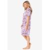 Dreams & Co. Plus Size Print Sleepshirt(Pink Spring Dog)