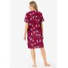 Dreams & Co. Plus Size Print Sleepshirt(Pomegranate Coffee Cup)