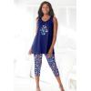 Dreams & Co. Plus Size Scoopneck Tank & Capri Legging PJ Set(Pink Bloom West)