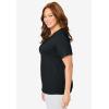 Dreams & Co. Plus Size Sleep Tee(Black)