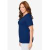 Dreams & Co. Plus Size Sleep Tee(Evening Blue)