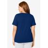 Dreams & Co. Plus Size Sleep Tee(Evening Blue)