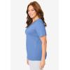 Dreams & Co. Plus Size Sleep Tee(French Blue)