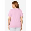 Dreams & Co. Plus Size Sleep Tee(Pink)