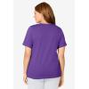 Dreams & Co. Plus Size Sleep Tee(Plum Burst)