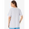 Dreams & Co. Plus Size Sleep Tee(Raspberry)