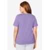 Dreams & Co. Plus Size Sleep Tee(Soft Iris)