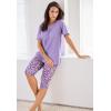 Dreams & Co. Plus Size Sleep Tee(Soft Iris)