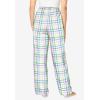 Dreams & Co. Plus Size Woven Sleep Pant(Multi Gingham)