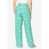 Dreams & Co. Plus Size Woven Sleep Pant(Tropical Emerald Daisy)