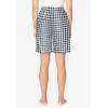 Dreams & Co. Plus Size Woven Sleep Short(Black White Check)