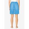 Dreams & Co. Plus Size Woven Sleep Short(Crystal Blue Stripe)