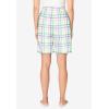 Dreams & Co. Plus Size Woven Sleep Short(Multi Gingham)