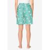 Dreams & Co. Plus Size Woven Sleep Short(Tropical Emerald Daisy)