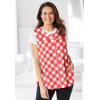 Only Necessities Plus Size Snap-Front Apron(Hot Red Stars)