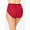 Plus Size Full Coverage Microfiber Panty 3-Pack(Classic Red Bow Pack)