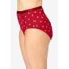 Plus Size Full Coverage Microfiber Panty 3-Pack(Classic Red Bow Pack)