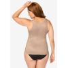 Secret Solutions Women’s Plus Size Power Shaper Firm Control Wear-Your-Own-Bra Shaper Tank(Nude)