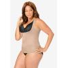 Secret Solutions Women’s Plus Size Power Shaper Firm Control Wear-Your-Own-Bra Shaper Tank(Nude)