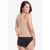 Secret Solutions Women’s Plus Size Power Shaper Firm Control Wear-Your-Own-Bra Shaper Tank(White)