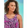 Swim 365 Women’s Plus Size 2-Piece Blouson Swim Set(Multi Underwater Tie Dye)