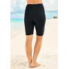 Swim 365 Women’s Plus Size High-Waist Swim Bike Short(Black)