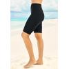 Swim 365 Women’s Plus Size High-Waist Swim Bike Short(Black)