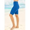 Swim 365 Women’s Plus Size High-Waist Swim Bike Short(Dream Blue)