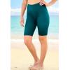 Swim 365 Women’s Plus Size High-Waist Swim Bike Short(Mediterranean)
