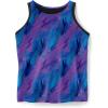 Swimsuits For All Swim 365 Women’s Plus Size Longer-Length Racerback Tankini Top(Blue Purple Brushstroke)