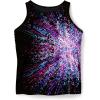 Swimsuits For All Swim 365 Women’s Plus Size Longer-Length Racerback Tankini Top(Pink Multi Sunburst)