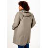Woman Within Plus Size 3-In-1 Hooded Taslon Jacket(Bark Black)