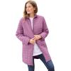 Woman Within Plus Size 3-In-1 Hooded Taslon Jacket(Navy French Blue)