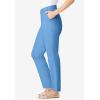 Woman Within Plus Size Adjustable Waist Straight-Leg Chino(French Blue)