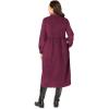 Woman Within Plus Size Button Front Corduroy Dress(Deep Claret)
