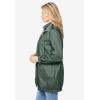Woman Within Plus Size Fleece Nylon Reversible Jacket(Pine Medium Heather Grey)