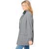 Woman Within Plus Size Fleece Nylon Reversible Jacket(Pine Medium Heather Grey)
