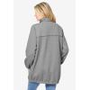 Woman Within Plus Size Fleece Nylon Reversible Jacket(Plum Purple Medium Heather Grey)