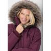 Woman Within Plus Size Heathered Down Puffer Coat(Heather Charcoal)