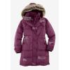 Woman Within Plus Size Heathered Down Puffer Coat(Heather Navy)