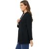 Woman Within Plus Size Knit Blazer Oversized Work & Casual(Black)