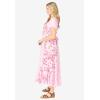 Woman Within Plus Size Mixed Print Maxi Dress(Sage Pretty Rose)