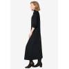 Woman Within Plus Size Mockneck Dress(Black)