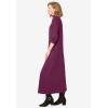Woman Within Plus Size Mockneck Dress(Deep Claret)