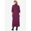 Woman Within Plus Size Mockneck Dress(Deep Claret)