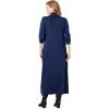 Woman Within Plus Size Mockneck Dress(Evening Blue)