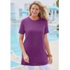 Woman Within Plus Size Perfect Crewneck Tunic(Emerald Green)