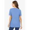 Woman Within Plus Size Perfect Crewneck Tunic(French Blue)